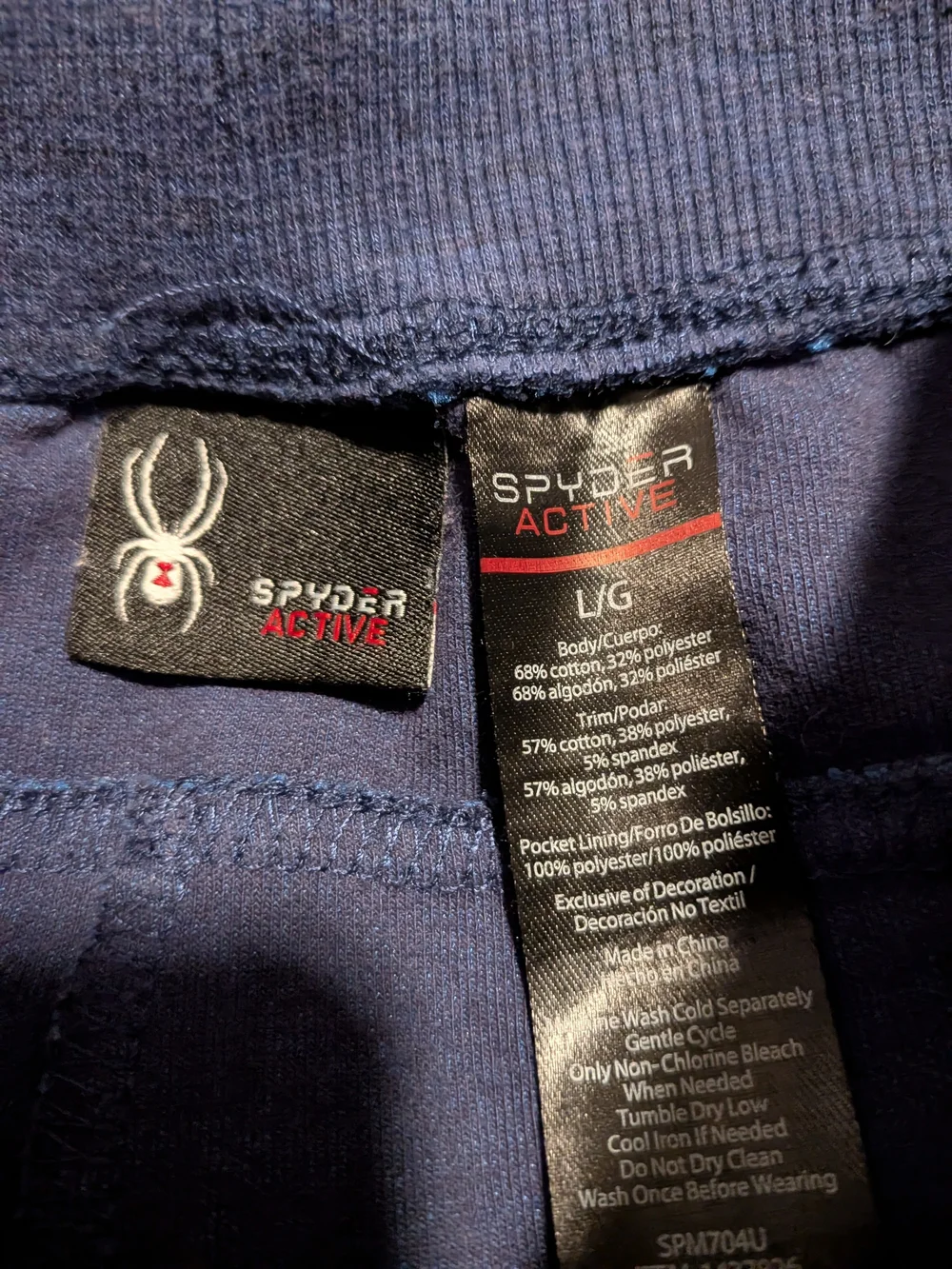 Spyder Men's Dark Navy Drawstring Joggers